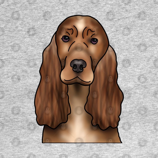 Cocker Spaniel Dog Portrait by JadeMadeThis